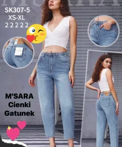 Jeansy damskie,size xs-xl,paczka 10szt ,1kolor