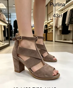 Sandaly DAMSKIE (36-41, 12par) 1 kolor