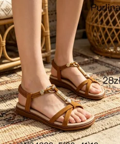 Sandaly DAMSKIE (36-41, 12par) 1 kolor