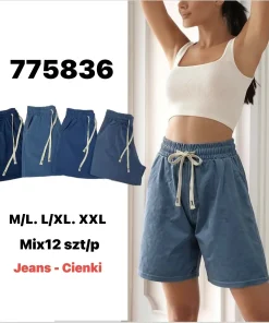 Spodenki jeansowe Damskie,Size m/l-2xl,paczka 12szt, mix kolor