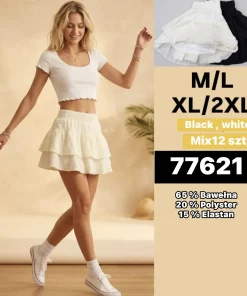 Spódnica krótka Damskie,Size m/l-xl/2xl,paczka 12szt, mix kolor