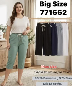 Spodnie Damskie,Size 2xl/3xl-5xl/6xl,paczka 12szt, mix kolor
