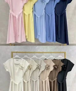 Sukienki damskie WŁOSKA,Size uni ,paczka 6 szt mix kolor