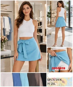 Spódnica krótka Damskie,Size m-2xl,paczka 12szt, mix kolor