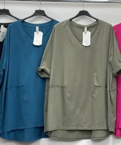 Bluzki damskie WŁOSKA,Size uni ,paczka 6 szt mix kolor