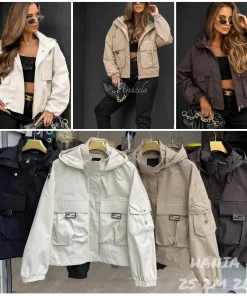Kurtki damskie,size uni,Paczka 6szt,mix kolor