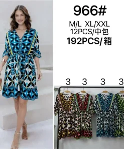 Sukienki damskie,size m/l-xl/2xl,Paczka 12szt,mix kolor