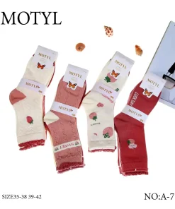 Skarpety Damskie,Size 35-42,paczka 40szt, mix kolor