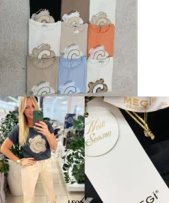Bluzki damskieTURECKA ,Size uni ,paczka 6 szt mix kolor