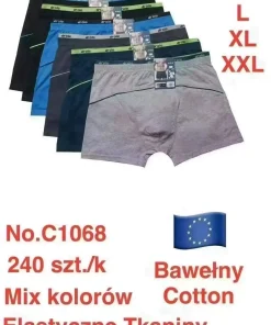 Bokserki MĘSKA,Size m-2xl,paczka 24szt, mix kolor