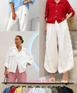 Bluzki damskieWŁOSKA ,Size uni ,paczka 6 szt mix kolor