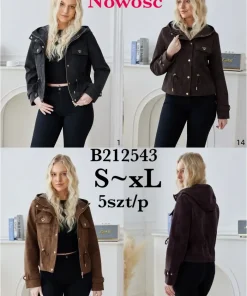 Kurtki damskie,size s-xl,Paczka 5szt,1kolor