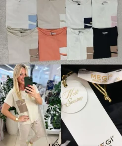 Bluzki damskieTURECKA ,Size uni ,paczka 6 szt mix kolor
