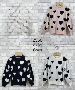 Bluzy DZIECIĘCA,Size 4-14lat,paczka 6szt, 1 kolor