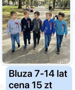 Bluzy DZIECIĘCA,Size 7-14lat,paczka 5szt, 1 kolor