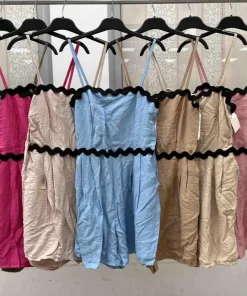 Sukienki damskie WŁOSKA,Size uni ,paczka 6 szt mix kolor