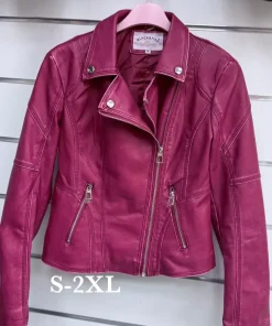 Kurtki skórzane damskie,size s-2xl,Paczka 5szt,1kolor