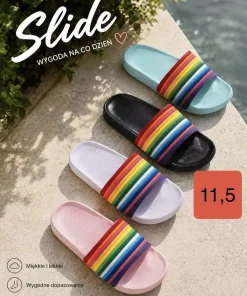 Klapki DAMSKIE (36-41, 36par) mix kolor