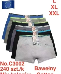Bokserki MĘSKA,Size m-2xl,paczka 24szt, mix kolor