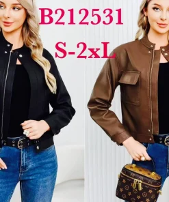 Kurtki skórzane damskie,size s-2xl,Paczka 5szt,1kolor