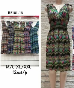 Sukienki damskie,size m/l-xl/2xl,Paczka 12szt,mix kolor