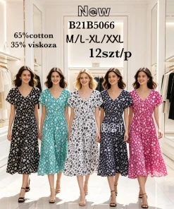 Sukienki damskie,size m/l-xl/2xl,Paczka 12szt,mix kolor