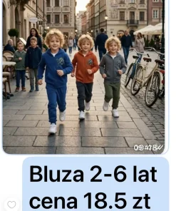 Bluzy DZIECIĘCA,Size 2-6lat,paczka 4szt, 1 kolor