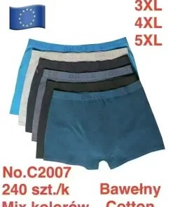 Bokserki MĘSKA,Size 2xl-5xl,paczka 24szt, mix kolor