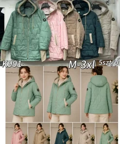 Kurtki damskie,size m-3xl,Paczka 5szt,1kolor