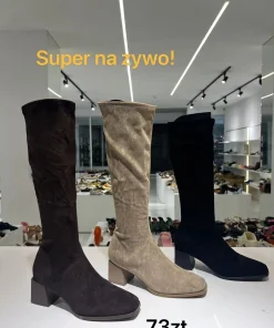 Buty Kozaki DAMSKIE (36-41, 12par) 1 kolor
