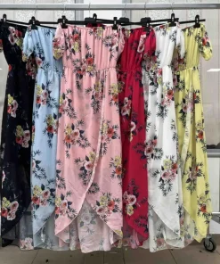 Sukienki damskie WŁOSKA,Size uni ,paczka 6 szt mix kolor