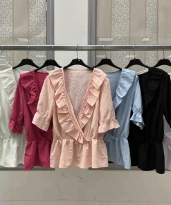 Bluzki damskie WŁOSKA ,Size uni ,paczka 6 szt mix kolor