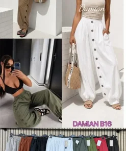 Spodnie damskie WŁOSKA ,Size uni ,paczka 6 szt mix kolor