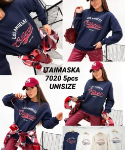 Bluzy Damskie,Size uni,paczka 5szt, 1 kolor