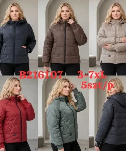 Kurtki damskie,size 3-7xl,Paczka 5szt,1kolor