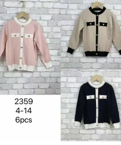 Swetry DZIECIĘCA,Size 4-14lat,paczka 6szt, 1 kolor