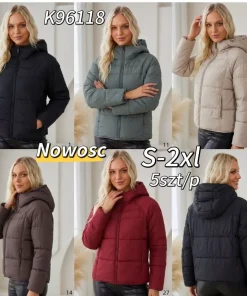 Kurtki damskie,size s-2xl,Paczka 5szt,1kolor