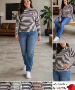 Bluzy Damskie,Size 2xl-5xl,paczka 12szt, mix kolor