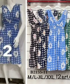 Sukienki damskie,size m/l-xl/2xl,Paczka 12szt,mix kolor