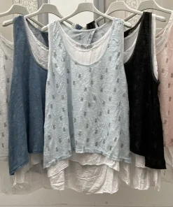 Bluzki damskie WŁOSKA ,Size uni ,paczka 6 szt mix kolor