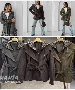 Kurtki damskie,size s-xl,Paczka 6szt,1kolor