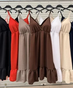 Sukienki damskie WŁOSKA,Size uni ,paczka 6 szt mix kolor