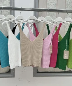 Bluzki damskie WŁOSKA,Size uni ,paczka 6 szt mix kolor