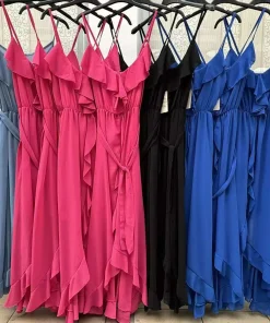Sukienki damskie WŁOSKA,Size uni ,paczka 6 szt mix kolor