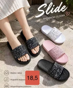 Klapki DAMSKIE (36-41, 24par) mix kolor