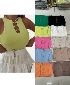 Bluzki damskie,size uni,Paczka 20szt,mix kolor