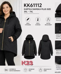 Kurtki damskie,size 3-7xl,Paczka 5szt,1kolor