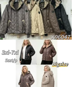 Kurtki damskie,size 3-7xl,Paczka 5szt,1kolor