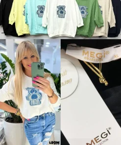 Bluzki damskieTURECKA ,Size uni ,paczka 6 szt mix kolor