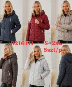 Kurtki damskie,size s-2xl,Paczka 5szt,1kolor